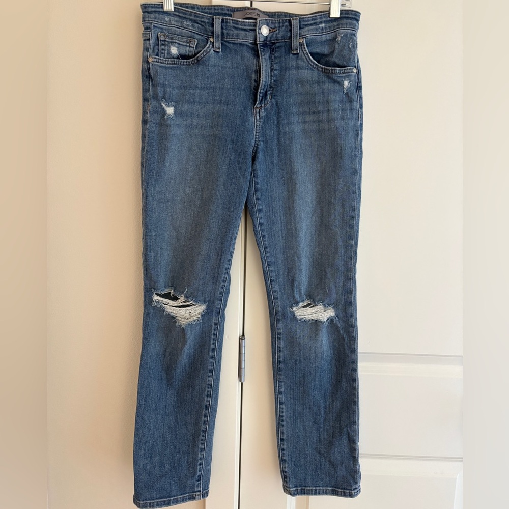 Joe’s Jeans Women’s Lara Distressed Straight Ankle Jeans Brampton Blue Size 29 - Picture 2 of 13